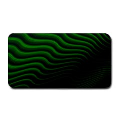 Black And Green Abstract Stripes Gradient Medium Bar Mats by SpinnyChairDesigns