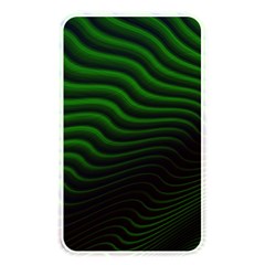 Black And Green Abstract Stripes Gradient Memory Card Reader (rectangular) by SpinnyChairDesigns