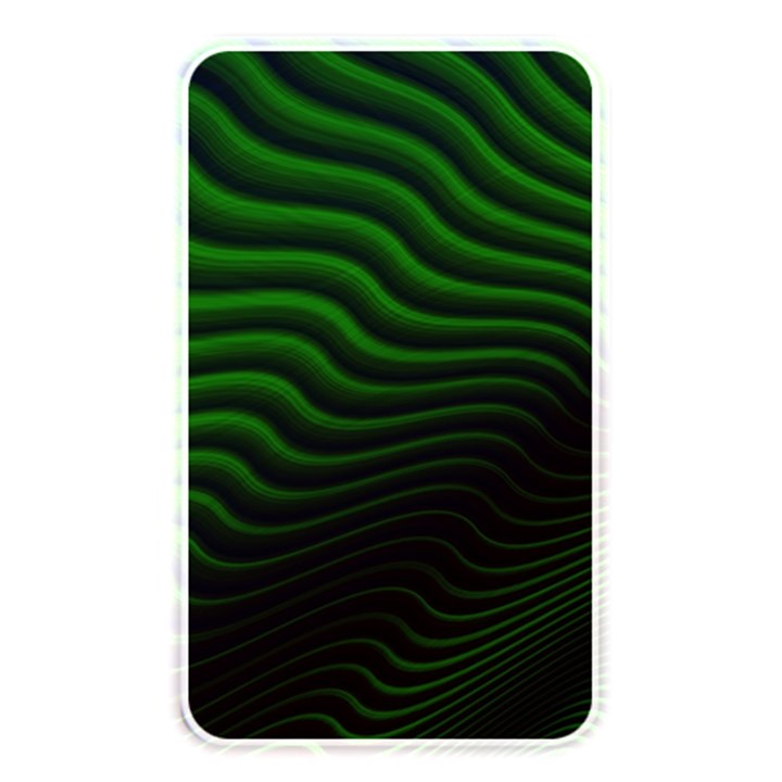 Black and Green Abstract Stripes Gradient Memory Card Reader (Rectangular)