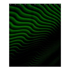 Black And Green Abstract Stripes Gradient Shower Curtain 60  X 72  (medium)  by SpinnyChairDesigns