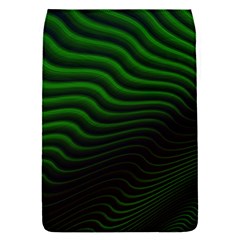 Black And Green Abstract Stripes Gradient Removable Flap Cover (s) by SpinnyChairDesigns