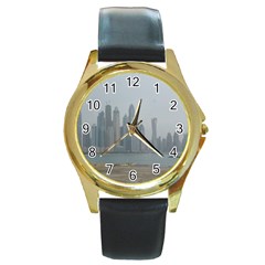 P1020022 Round Gold Metal Watch by 45678