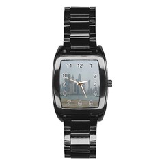 P1020022 Stainless Steel Barrel Watch by 45678