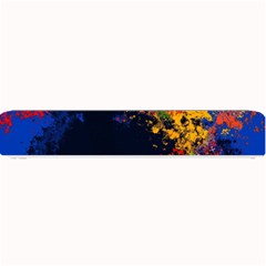 Colorful Paint Splatter Texture Red Black Yellow Blue Small Bar Mats by SpinnyChairDesigns