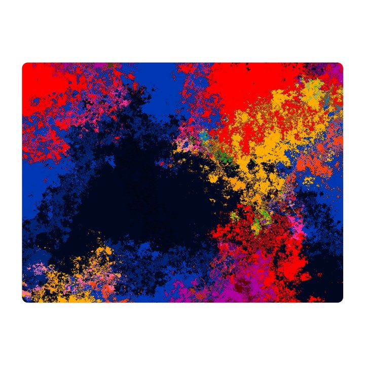 Colorful Paint Splatter Texture Red Black Yellow Blue Double Sided Flano Blanket (Mini) 