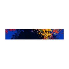 Colorful Paint Splatter Texture Red Black Yellow Blue Flano Scarf (mini) by SpinnyChairDesigns