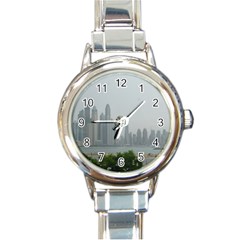 P1020023 Round Italian Charm Watch by 45678