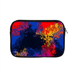 Colorful Paint Splatter Texture Red Black Yellow Blue Apple Macbook Pro 15  Zipper Case by SpinnyChairDesigns