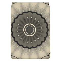 Beige Kaleidoscope Mandala Arabesque Pattern Removable Flap Cover (s) by SpinnyChairDesigns