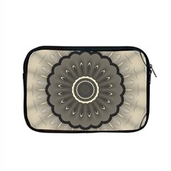 Beige Kaleidoscope Mandala Arabesque Pattern Apple Macbook Pro 15  Zipper Case by SpinnyChairDesigns