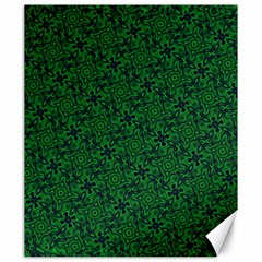 Green Intricate Pattern Canvas 20  X 24  by SpinnyChairDesigns