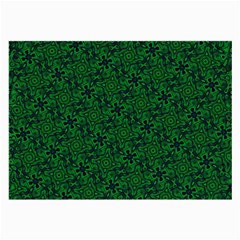 Green Intricate Pattern Large Glasses Cloth