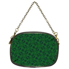 Green Intricate Pattern Chain Purse (one Side) by SpinnyChairDesigns