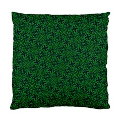 Green Intricate Pattern Standard Cushion Case (two Sides) by SpinnyChairDesigns