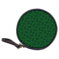 Green Intricate Pattern Classic 20-cd Wallets by SpinnyChairDesigns