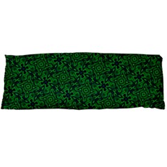 Green Intricate Pattern Body Pillow Case Dakimakura (two Sides) by SpinnyChairDesigns