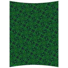 Green Intricate Pattern Back Support Cushion by SpinnyChairDesigns