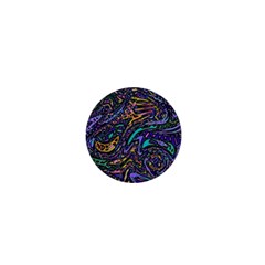 Multicolored Abstract Art Pattern 1  Mini Buttons by SpinnyChairDesigns