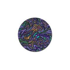 Multicolored Abstract Art Pattern Golf Ball Marker (4 Pack) by SpinnyChairDesigns