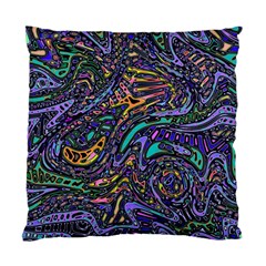 Multicolored Abstract Art Pattern Standard Cushion Case (one Side) by SpinnyChairDesigns