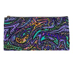 Multicolored Abstract Art Pattern Pencil Case by SpinnyChairDesigns