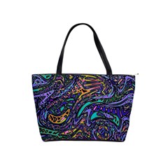 Multicolored Abstract Art Pattern Classic Shoulder Handbag by SpinnyChairDesigns