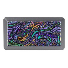 Multicolored Abstract Art Pattern Memory Card Reader (mini) by SpinnyChairDesigns