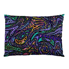 Multicolored Abstract Art Pattern Pillow Case (two Sides) by SpinnyChairDesigns