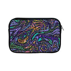 Multicolored Abstract Art Pattern Apple Ipad Mini Zipper Cases by SpinnyChairDesigns