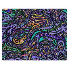 Multicolored Abstract Art Pattern Double Sided Flano Blanket (medium)  by SpinnyChairDesigns