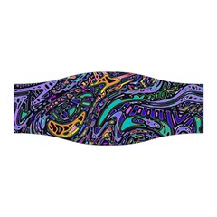 Multicolored Abstract Art Pattern Stretchable Headband by SpinnyChairDesigns