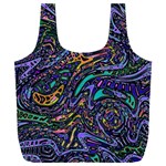 Multicolored Abstract Art Pattern Full Print Recycle Bag (XXXL) Front