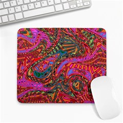 Abstract Art Multicolored Pattern Large Mousepads by SpinnyChairDesigns