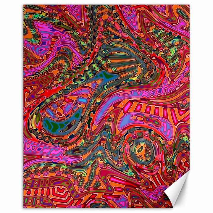 Abstract Art Multicolored Pattern Canvas 16  x 20 