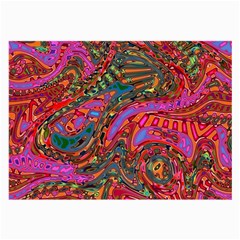 Abstract Art Multicolored Pattern Large Glasses Cloth (2 Sides) by SpinnyChairDesigns