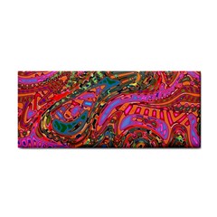 Abstract Art Multicolored Pattern Hand Towel by SpinnyChairDesigns