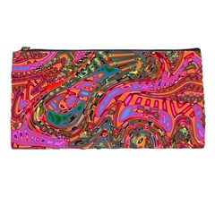 Abstract Art Multicolored Pattern Pencil Case by SpinnyChairDesigns