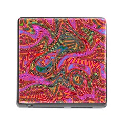 Abstract Art Multicolored Pattern Memory Card Reader (square 5 Slot) by SpinnyChairDesigns