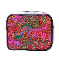 Abstract Art Multicolored Pattern Mini Toiletries Bag (one Side) by SpinnyChairDesigns