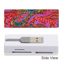 Abstract Art Multicolored Pattern Memory Card Reader (stick) by SpinnyChairDesigns