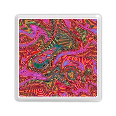 Abstract Art Multicolored Pattern Memory Card Reader (square) by SpinnyChairDesigns