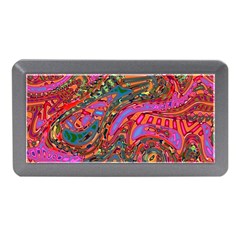 Abstract Art Multicolored Pattern Memory Card Reader (mini) by SpinnyChairDesigns