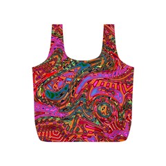 Abstract Art Multicolored Pattern Full Print Recycle Bag (s) by SpinnyChairDesigns