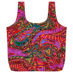 Abstract Art Multicolored Pattern Full Print Recycle Bag (xl) by SpinnyChairDesigns