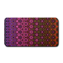 Abstract Retro Floral Stripes Pattern Medium Bar Mats by SpinnyChairDesigns