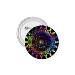 Colorful Rainbow Colored Arabesque Mandala Kaleidoscope  1 75  Buttons by SpinnyChairDesigns