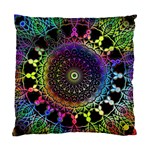 Colorful Rainbow Colored Arabesque Mandala Kaleidoscope  Standard Cushion Case (One Side) Front