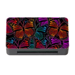 Colorful Monarch Butterfly Pattern Memory Card Reader With Cf by SpinnyChairDesigns