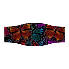 Colorful Monarch Butterfly Pattern Stretchable Headband by SpinnyChairDesigns