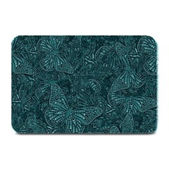 Dark Teal Butterfly Pattern Plate Mats by SpinnyChairDesigns